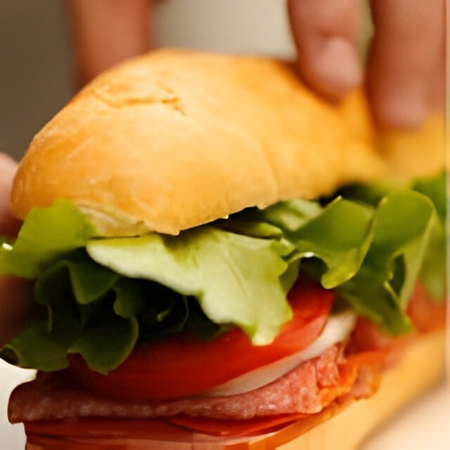 Italian Sausage Sandwich.