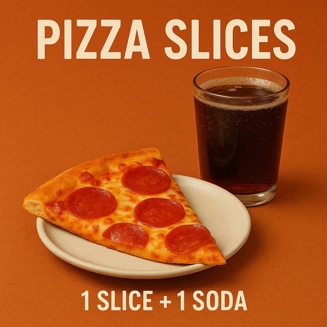 Serving Pizza Slices.