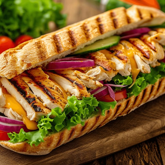 Grilled Chicken Breast Sandwich.