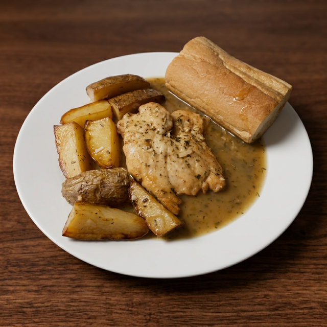 Chicken Vesuvio.