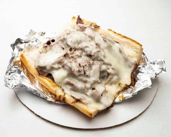 Combination Italian Beef & Sausage Sandwich.