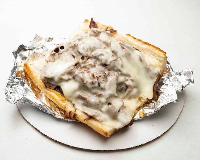 Combination Italian Beef & Sausage Sandwich.