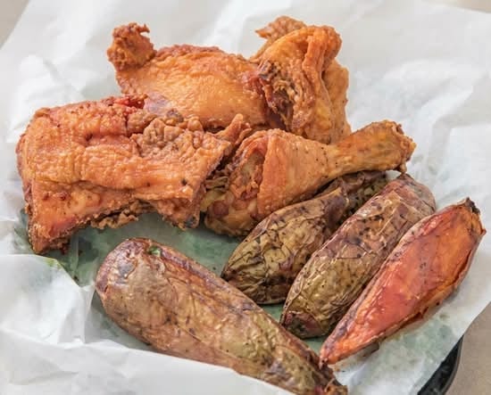 Broasted BBQ Chicken Dinner.
